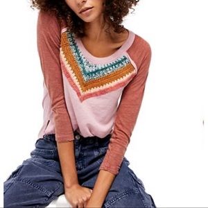 Free People Spring Bound Crochet Top